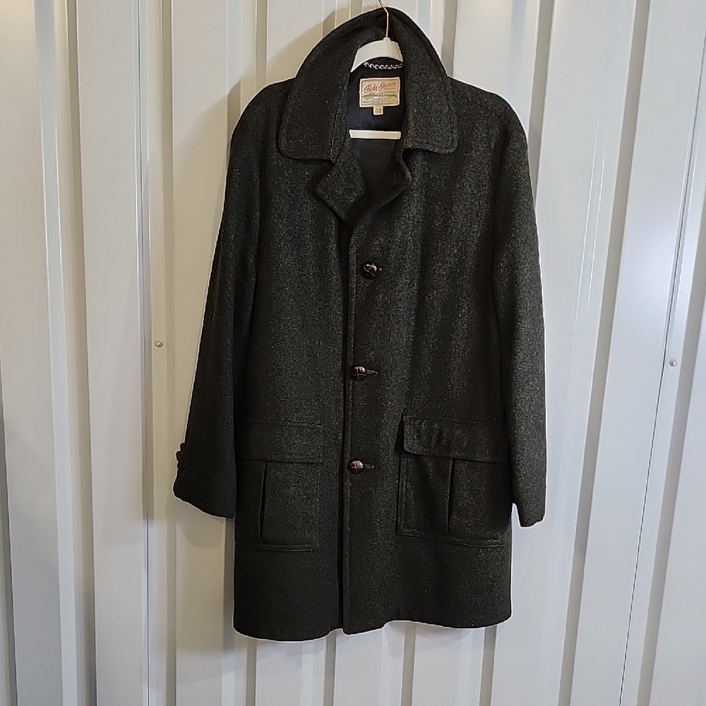 Field & Stream Gordon Ferguson Vintage Dark Green Wool Men's Field Coat Size 42